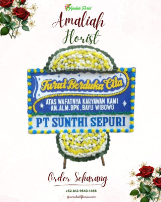Papan Bunga Duka di Pamukan Barat